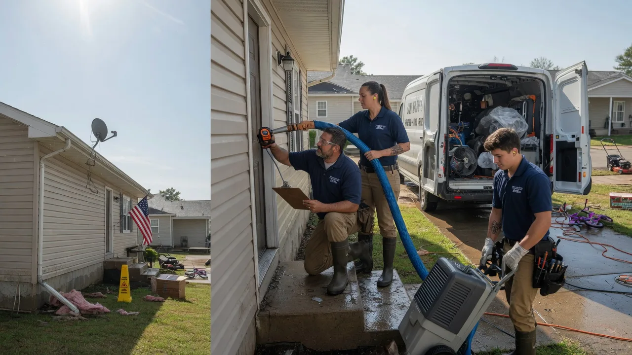 Ceiling Water Damage Restoration in Powhattan, KS near me